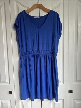 Ricki's Women’s Cobalt Blue V-Neck Midi Dress Size Large